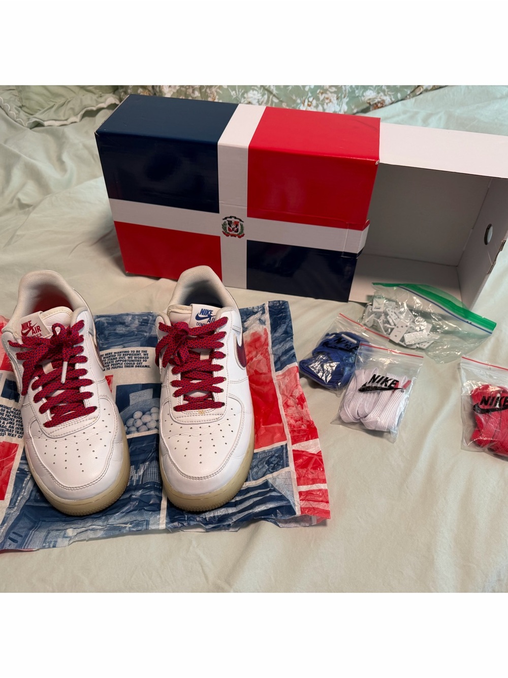 Nike Air Force 1 ‘De Lo Mio’ Shoes Good Used Condition Mens 7.5, Womans 9 - Picture 2 of 15